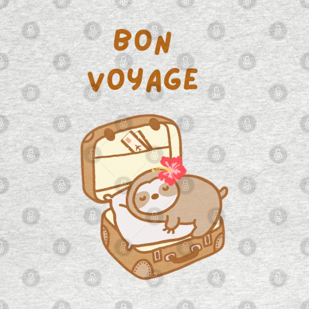Bon Voyage Traveling Sloth by theslothinme